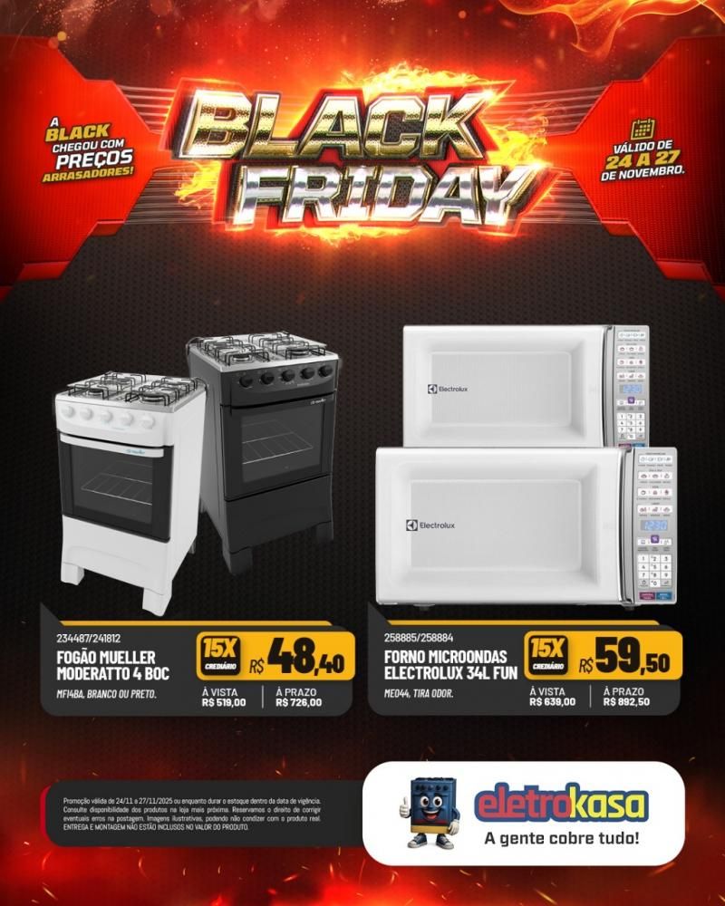 A Black Friday mais esperada do ano chegou nas lojas eletroKasa, em Rolim de Moura A Black Friday mais esperada do ano chegou nas lojas eletroKasa, em Rolim de Moura