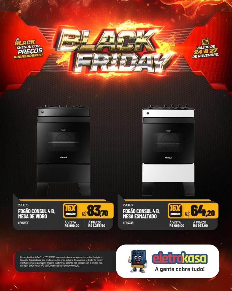 A Black Friday mais esperada do ano chegou nas lojas eletroKasa, em Rolim de Moura A Black Friday mais esperada do ano chegou nas lojas eletroKasa, em Rolim de Moura
