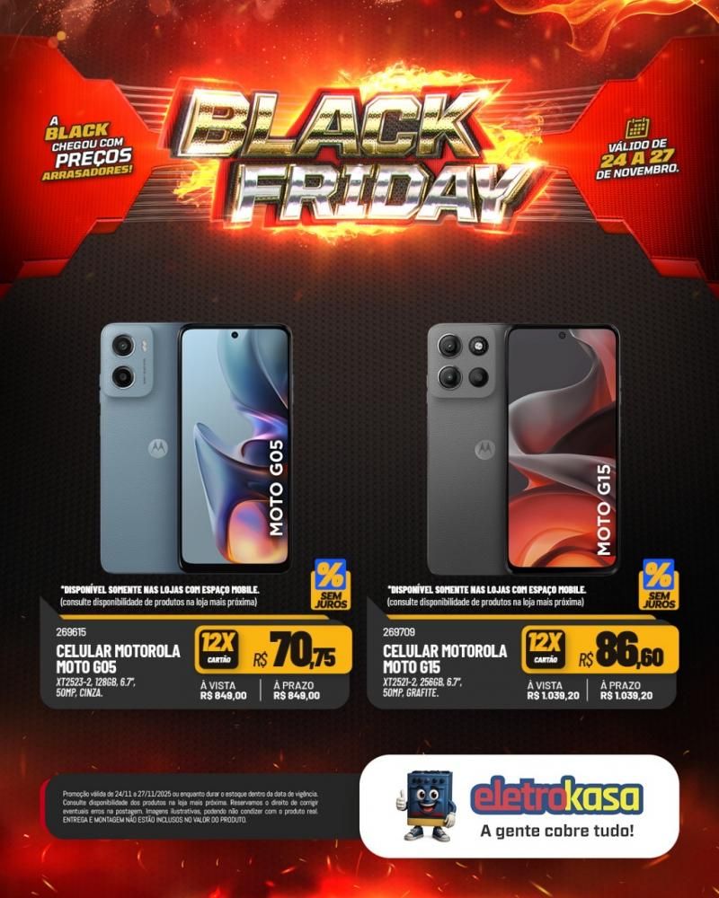 A Black Friday mais esperada do ano chegou nas lojas eletroKasa, em Rolim de Moura A Black Friday mais esperada do ano chegou nas lojas eletroKasa, em Rolim de Moura