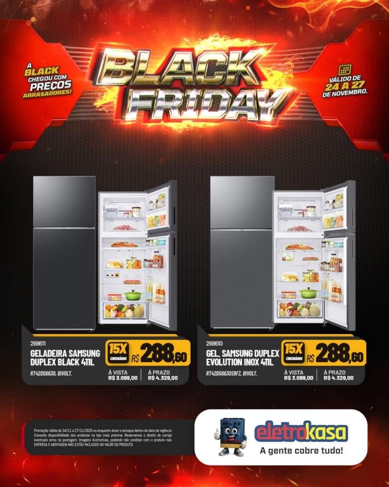 A Black Friday mais esperada do ano chegou nas lojas eletroKasa, em Rolim de Moura A Black Friday mais esperada do ano chegou nas lojas eletroKasa, em Rolim de Moura