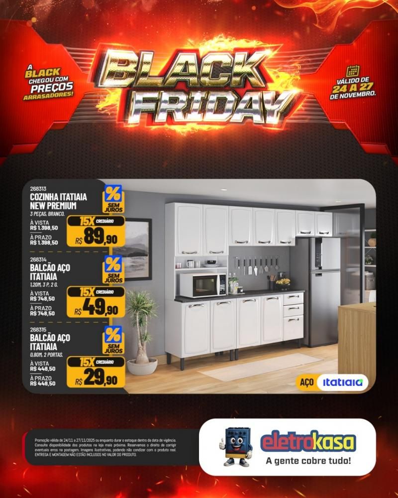 A Black Friday mais esperada do ano chegou nas lojas eletroKasa, em Rolim de Moura A Black Friday mais esperada do ano chegou nas lojas eletroKasa, em Rolim de Moura