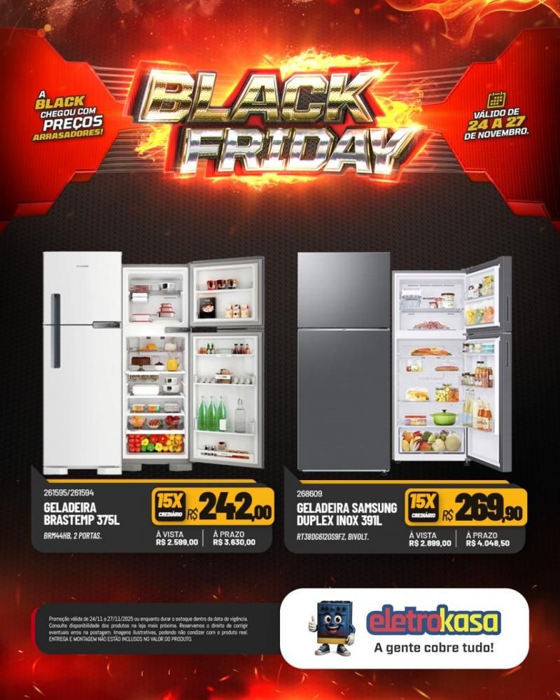 A Black Friday mais esperada do ano chegou nas lojas eletroKasa, em Rolim de Moura A Black Friday mais esperada do ano chegou nas lojas eletroKasa, em Rolim de Moura