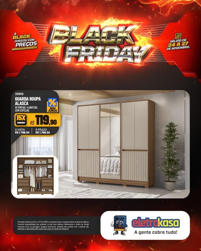 A Black Friday mais esperada do ano chegou nas lojas eletroKasa, em Rolim de Moura A Black Friday mais esperada do ano chegou nas lojas eletroKasa, em Rolim de Moura