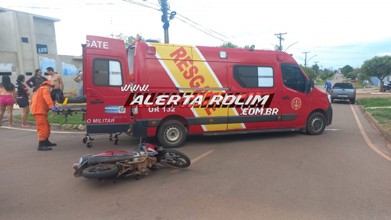 Acidente entre duas motos é registrado em Rolim de Moura Acidente entre duas motos é registrado em Rolim de Moura