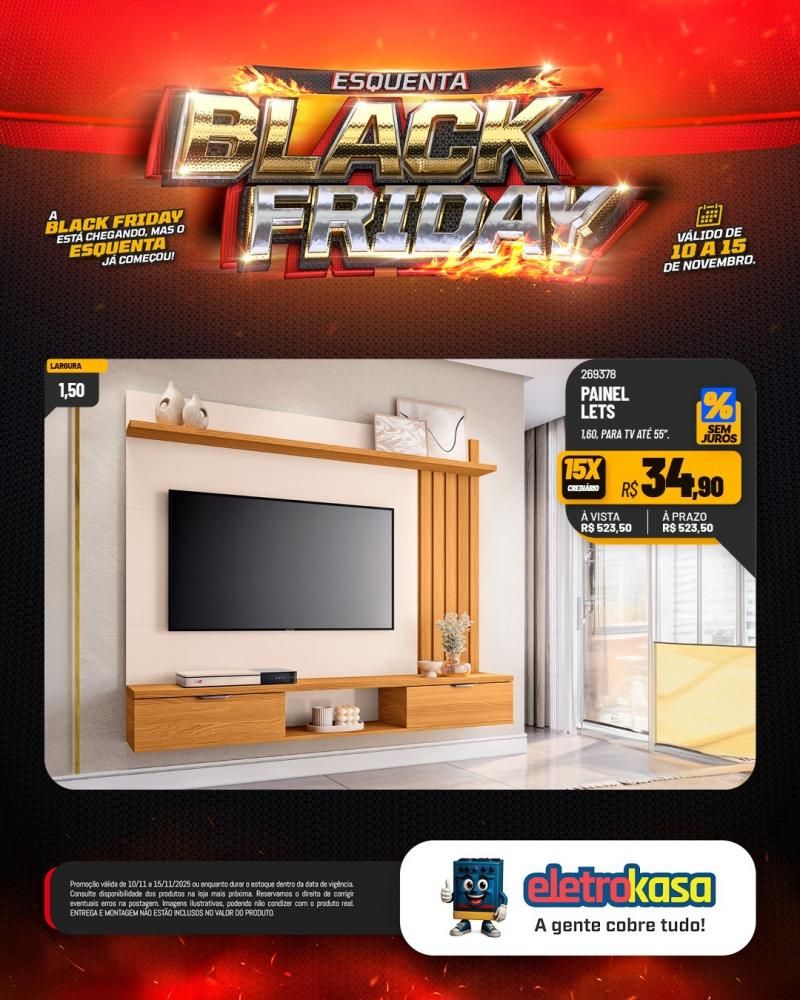 Aproveite as grandes ofertas no esquenta Black Friday nas lojas eletroKasa, em Rolim de Moura Aproveite as grandes ofertas no esquenta Black Friday nas lojas eletroKasa, em Rolim de Moura