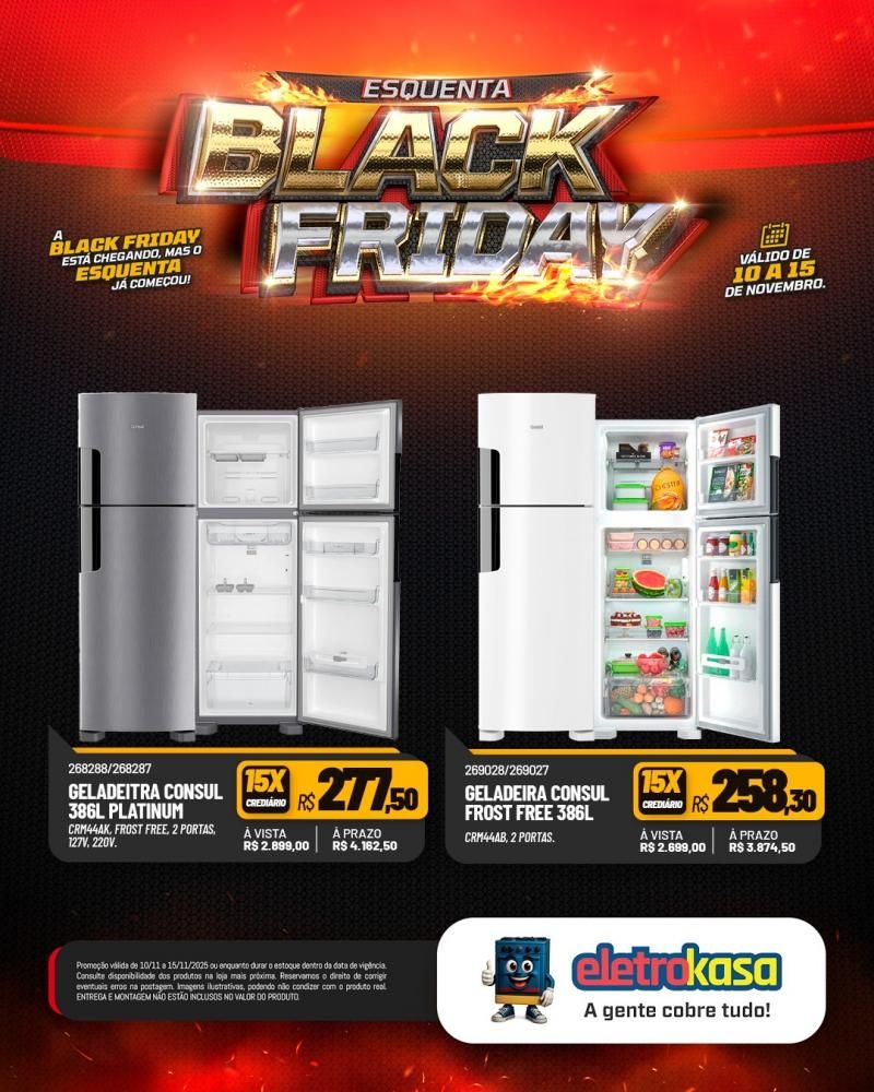 Aproveite as grandes ofertas no esquenta Black Friday nas lojas eletroKasa, em Rolim de Moura Aproveite as grandes ofertas no esquenta Black Friday nas lojas eletroKasa, em Rolim de Moura
