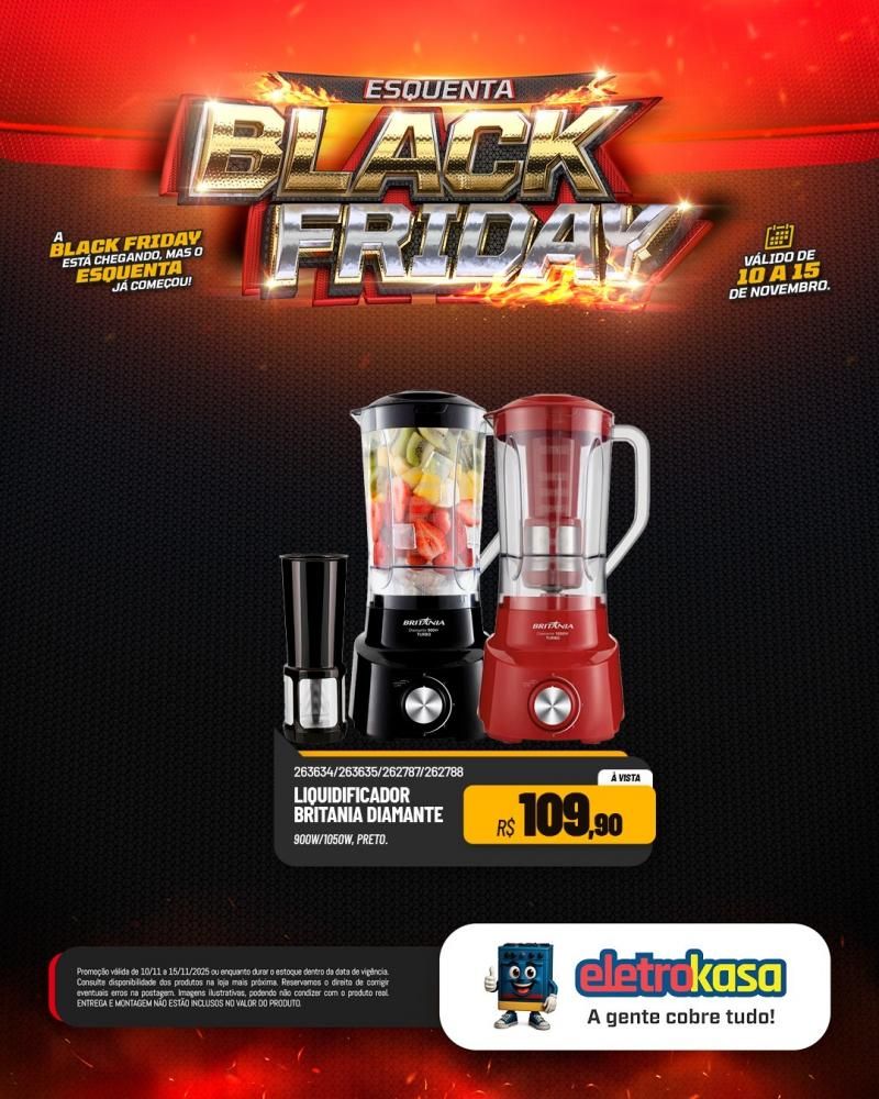 Aproveite as grandes ofertas no esquenta Black Friday nas lojas eletroKasa, em Rolim de Moura Aproveite as grandes ofertas no esquenta Black Friday nas lojas eletroKasa, em Rolim de Moura