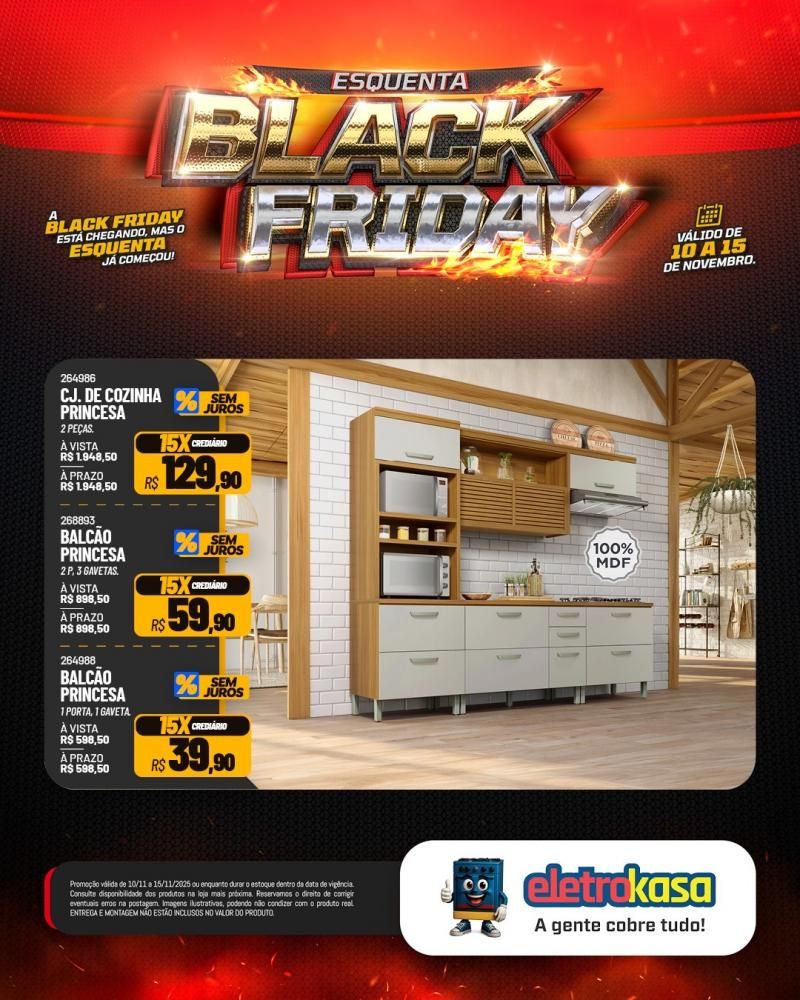 Aproveite as grandes ofertas no esquenta Black Friday nas lojas eletroKasa, em Rolim de Moura Aproveite as grandes ofertas no esquenta Black Friday nas lojas eletroKasa, em Rolim de Moura