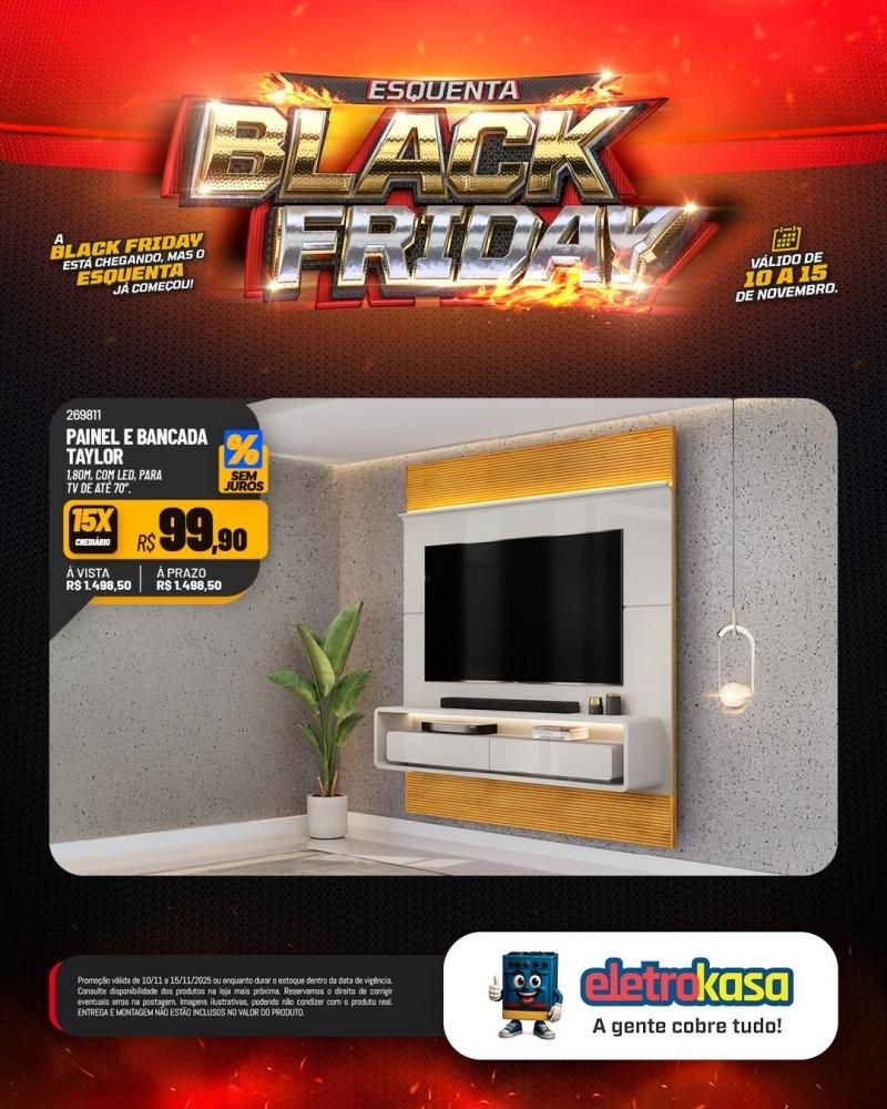 Aproveite as grandes ofertas no esquenta Black Friday nas lojas eletroKasa, em Rolim de Moura Aproveite as grandes ofertas no esquenta Black Friday nas lojas eletroKasa, em Rolim de Moura