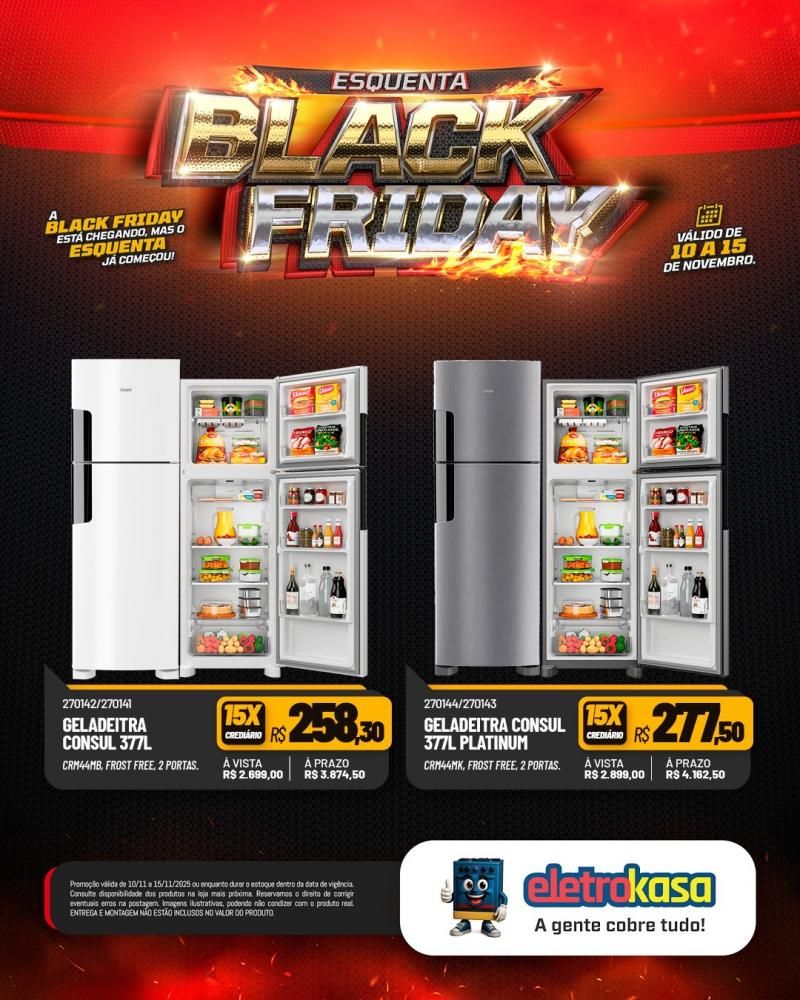 Aproveite as grandes ofertas no esquenta Black Friday nas lojas eletroKasa, em Rolim de Moura Aproveite as grandes ofertas no esquenta Black Friday nas lojas eletroKasa, em Rolim de Moura