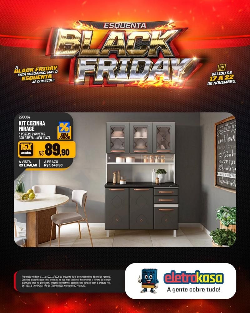 Aproveite as grandes ofertas no esquenta Black Friday nas lojas eletroKasa, em Rolim de Moura Aproveite as grandes ofertas no esquenta Black Friday nas lojas eletroKasa, em Rolim de Moura