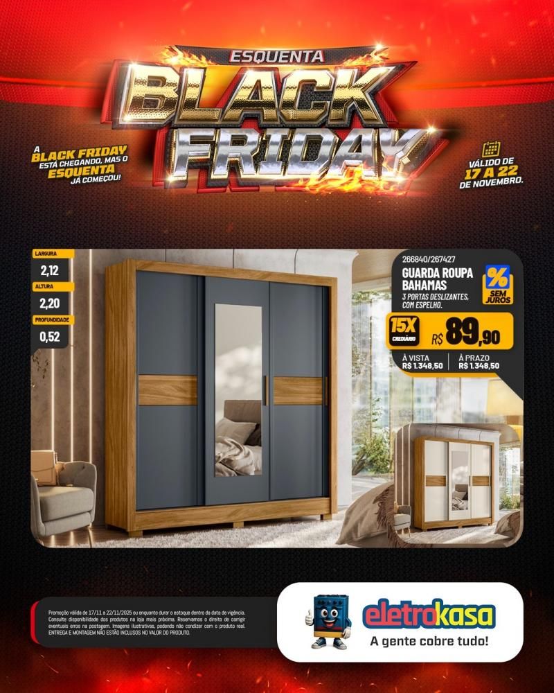 Aproveite as grandes ofertas no esquenta Black Friday nas lojas eletroKasa, em Rolim de Moura Aproveite as grandes ofertas no esquenta Black Friday nas lojas eletroKasa, em Rolim de Moura