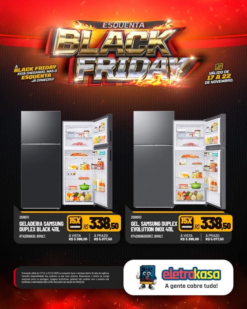 Aproveite as grandes ofertas no esquenta Black Friday nas lojas eletroKasa, em Rolim de Moura Aproveite as grandes ofertas no esquenta Black Friday nas lojas eletroKasa, em Rolim de Moura