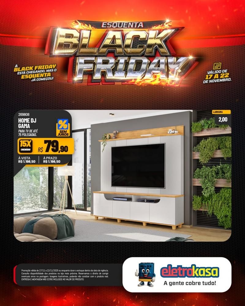 Aproveite as grandes ofertas no esquenta Black Friday nas lojas eletroKasa, em Rolim de Moura Aproveite as grandes ofertas no esquenta Black Friday nas lojas eletroKasa, em Rolim de Moura