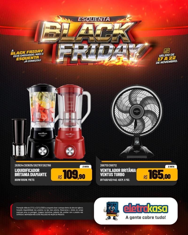 Aproveite as grandes ofertas no esquenta Black Friday nas lojas eletroKasa, em Rolim de Moura Aproveite as grandes ofertas no esquenta Black Friday nas lojas eletroKasa, em Rolim de Moura