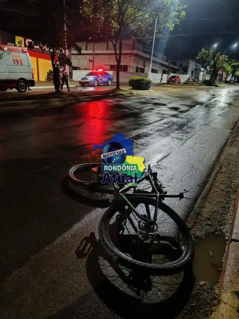 Ciclista morreu ao ser vítima de acidente de trânsito nesta madrugada, em RO Ciclista morreu ao ser vítima de acidente de trânsito nesta madrugada, em RO