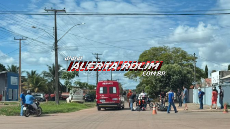Motociclista é socorrido em estado grave após colisão com carro em Rolim de Moura Motociclista é socorrido em estado grave após colisão com carro em Rolim de Moura