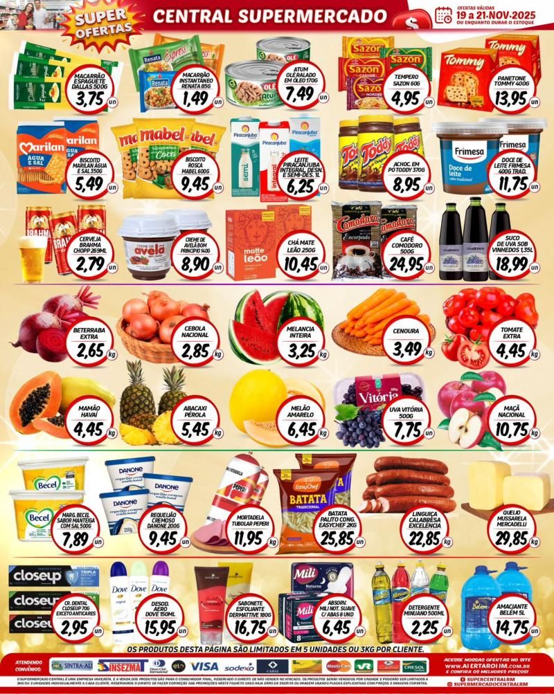 Ofertas do Supermercado Central de Rolim de Moura Ofertas do Supermercado Central de Rolim de Moura