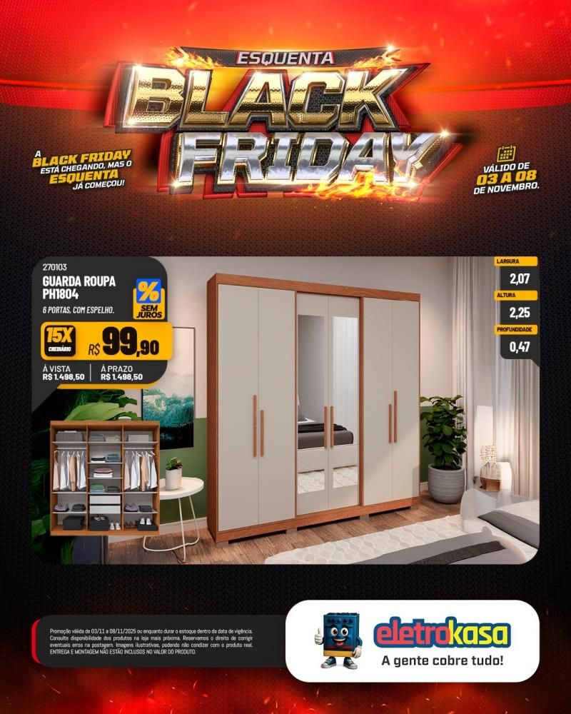 Super ofertas no esquenta Black Friday nas lojas eletroKasa, em Rolim de Moura Super ofertas no esquenta Black Friday nas lojas eletroKasa, em Rolim de Moura