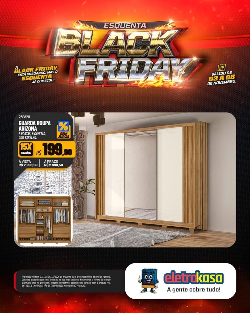 Super ofertas no esquenta Black Friday nas lojas eletroKasa, em Rolim de Moura Super ofertas no esquenta Black Friday nas lojas eletroKasa, em Rolim de Moura