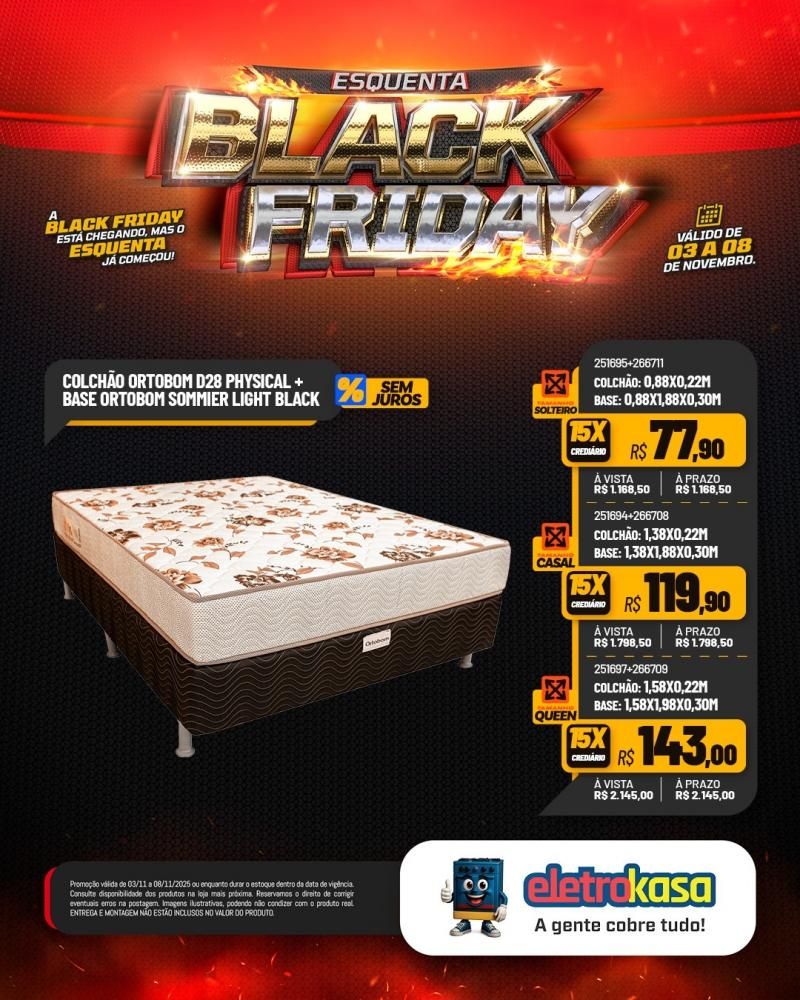 Super ofertas no esquenta Black Friday nas lojas eletroKasa, em Rolim de Moura Super ofertas no esquenta Black Friday nas lojas eletroKasa, em Rolim de Moura