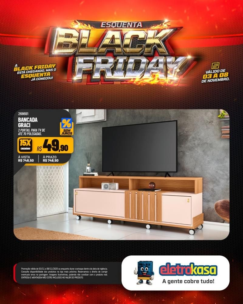 Super ofertas no esquenta Black Friday nas lojas eletroKasa, em Rolim de Moura Super ofertas no esquenta Black Friday nas lojas eletroKasa, em Rolim de Moura