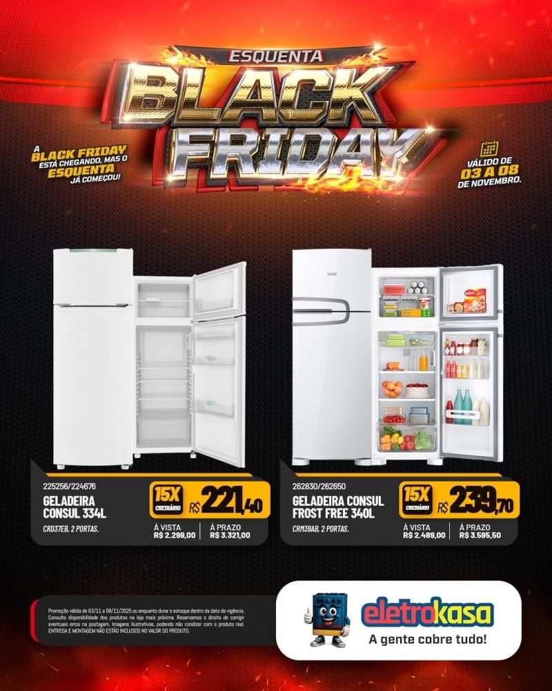 Super ofertas no esquenta Black Friday nas lojas eletroKasa, em Rolim de Moura Super ofertas no esquenta Black Friday nas lojas eletroKasa, em Rolim de Moura