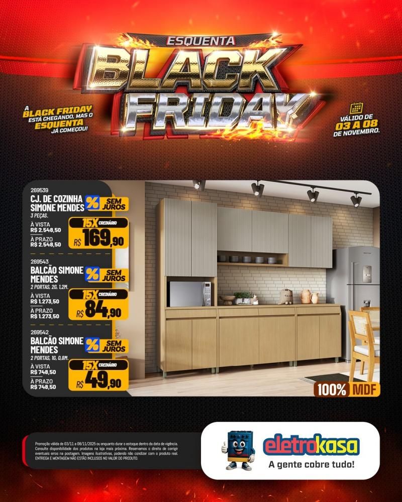 Super ofertas no esquenta Black Friday nas lojas eletroKasa, em Rolim de Moura Super ofertas no esquenta Black Friday nas lojas eletroKasa, em Rolim de Moura