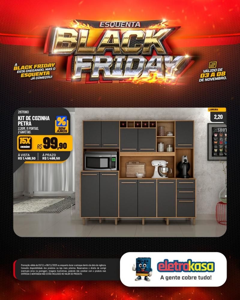 Super ofertas no esquenta Black Friday nas lojas eletroKasa, em Rolim de Moura Super ofertas no esquenta Black Friday nas lojas eletroKasa, em Rolim de Moura