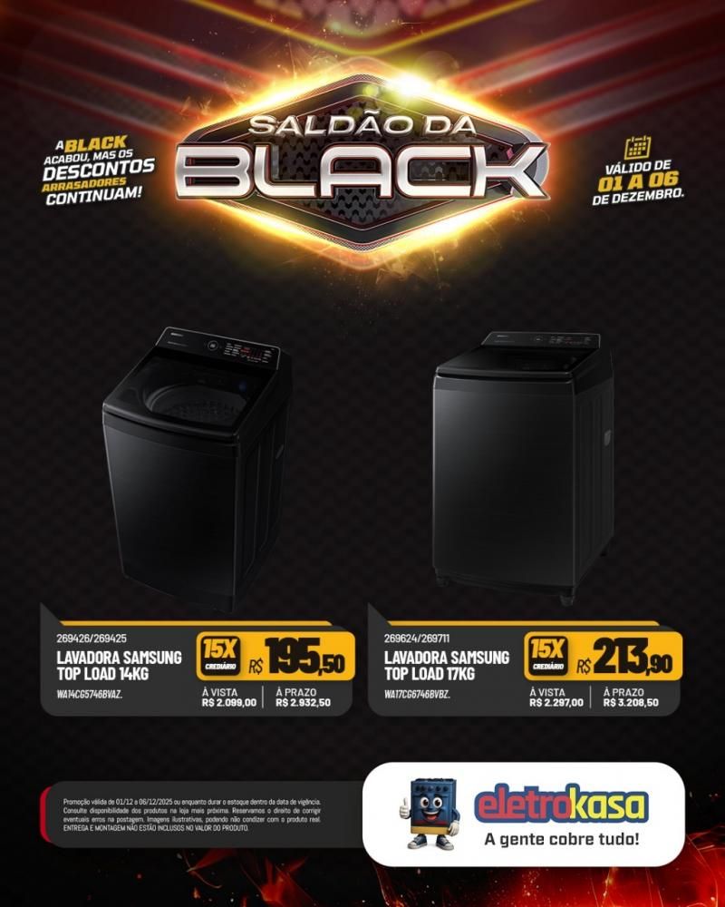 A Black acabou, mas o saldão continua com descontos arrasadores nas lojas eletroKasa, em Rolim de Moura A Black acabou, mas o saldão continua com descontos arrasadores nas lojas eletroKasa, em Rolim de Moura