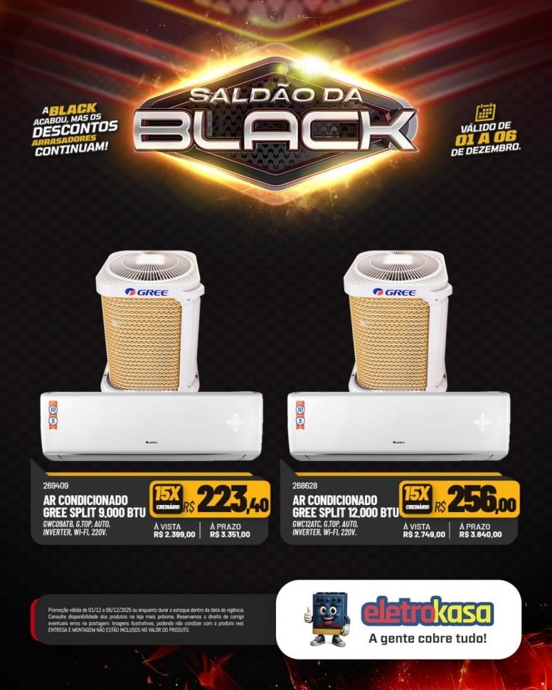 A Black acabou, mas o saldão continua com descontos arrasadores nas lojas eletroKasa, em Rolim de Moura A Black acabou, mas o saldão continua com descontos arrasadores nas lojas eletroKasa, em Rolim de Moura
