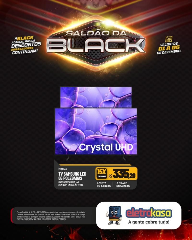 A Black acabou, mas o saldão continua com descontos arrasadores nas lojas eletroKasa, em Rolim de Moura A Black acabou, mas o saldão continua com descontos arrasadores nas lojas eletroKasa, em Rolim de Moura
