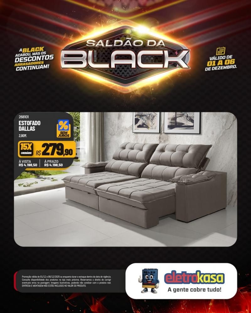 A Black acabou, mas o saldão continua com descontos arrasadores nas lojas eletroKasa, em Rolim de Moura A Black acabou, mas o saldão continua com descontos arrasadores nas lojas eletroKasa, em Rolim de Moura