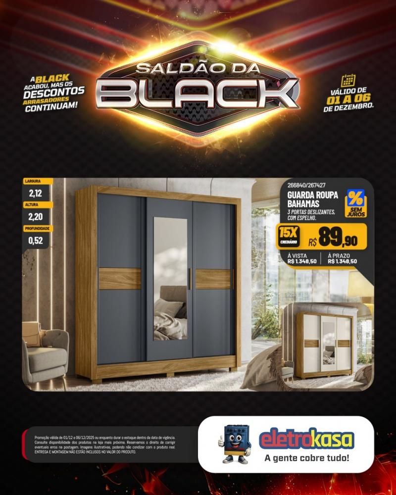A Black acabou, mas o saldão continua com descontos arrasadores nas lojas eletroKasa, em Rolim de Moura A Black acabou, mas o saldão continua com descontos arrasadores nas lojas eletroKasa, em Rolim de Moura