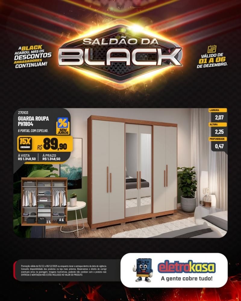 A Black acabou, mas o saldão continua com descontos arrasadores nas lojas eletroKasa, em Rolim de Moura A Black acabou, mas o saldão continua com descontos arrasadores nas lojas eletroKasa, em Rolim de Moura