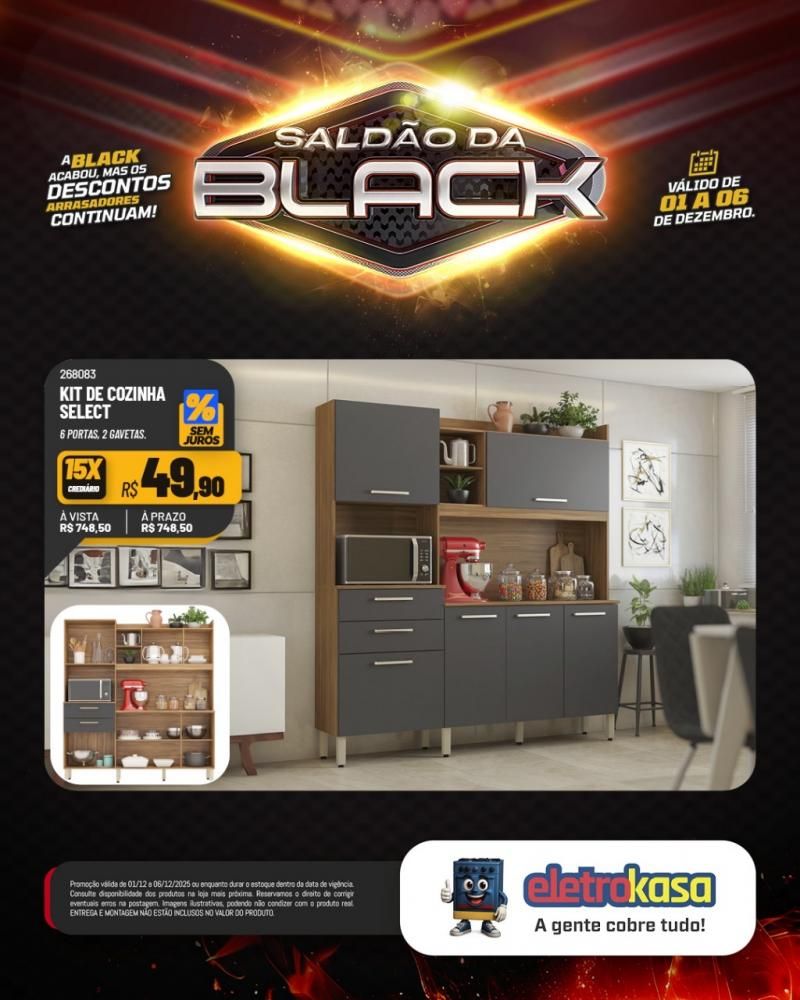 A Black acabou, mas o saldão continua com descontos arrasadores nas lojas eletroKasa, em Rolim de Moura A Black acabou, mas o saldão continua com descontos arrasadores nas lojas eletroKasa, em Rolim de Moura