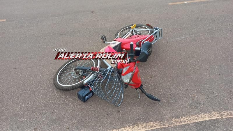 Acidente de trânsito envolvendo carro e bicicleta elétrica deixa mulher ferida em Rolim de Moura Acidente de trânsito envolvendo carro e bicicleta elétrica deixa mulher ferida em Rolim de Moura