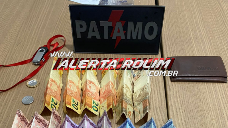 Acusado de tráfico de drogas foi preso em flagrante pela equipe do PATAMO da PM, em Rolim de Moura Acusado de tráfico de drogas foi preso em flagrante pela equipe do PATAMO da PM, em Rolim de Moura