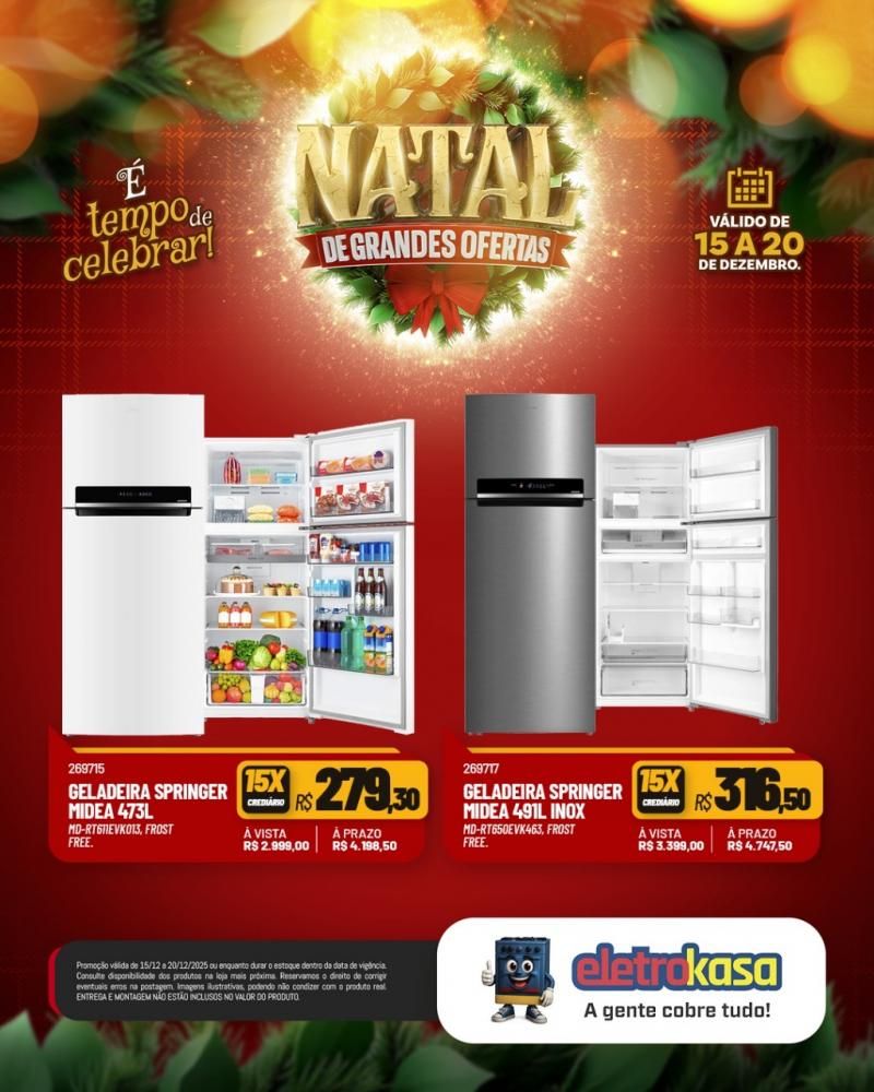 Aproveite as ofertas de Natal para mobiliar ou renovar sua casa com as lojas eletroKasa, em Rolim de Moura Aproveite as ofertas de Natal para mobiliar ou renovar sua casa com as lojas eletroKasa, em Rolim de Moura