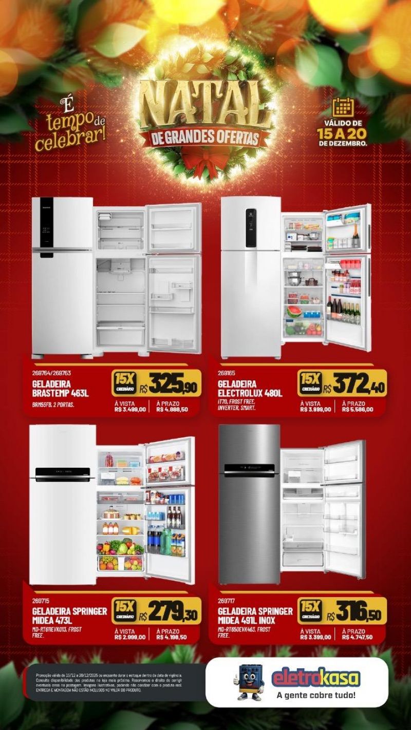 Aproveite as ofertas de Natal para mobiliar ou renovar sua casa com as lojas eletroKasa, em Rolim de Moura Aproveite as ofertas de Natal para mobiliar ou renovar sua casa com as lojas eletroKasa, em Rolim de Moura