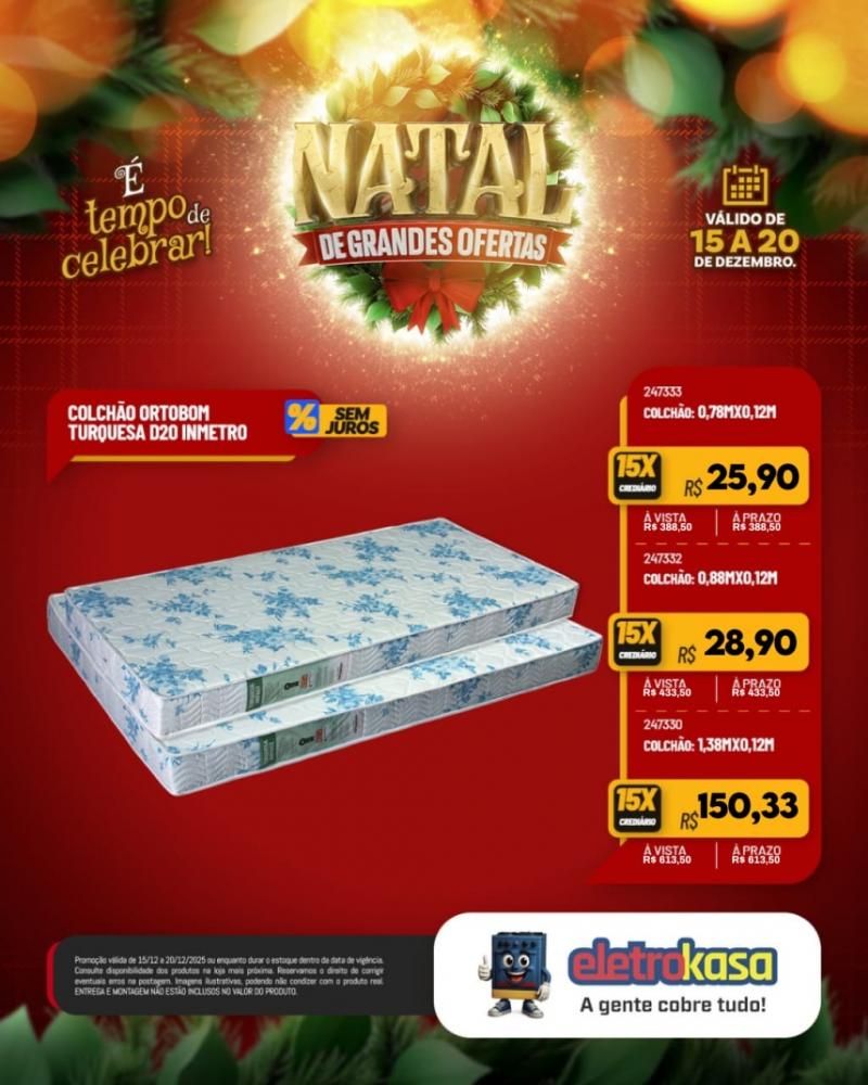 Aproveite as ofertas de Natal para mobiliar ou renovar sua casa com as lojas eletroKasa, em Rolim de Moura Aproveite as ofertas de Natal para mobiliar ou renovar sua casa com as lojas eletroKasa, em Rolim de Moura