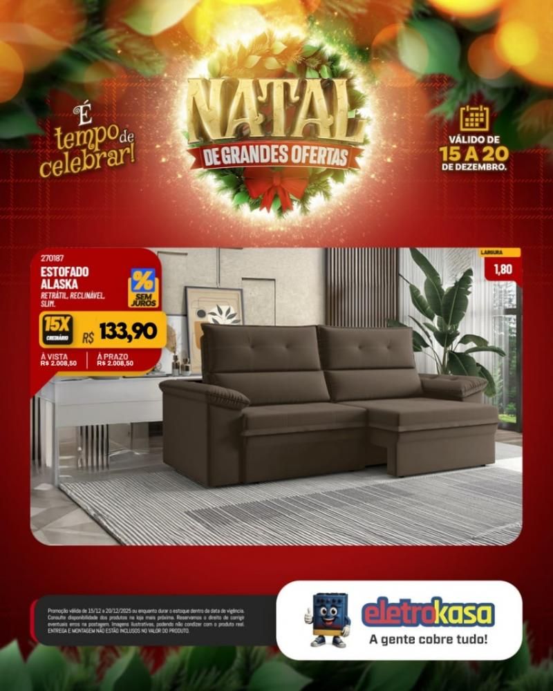Aproveite as ofertas de Natal para mobiliar ou renovar sua casa com as lojas eletroKasa, em Rolim de Moura Aproveite as ofertas de Natal para mobiliar ou renovar sua casa com as lojas eletroKasa, em Rolim de Moura