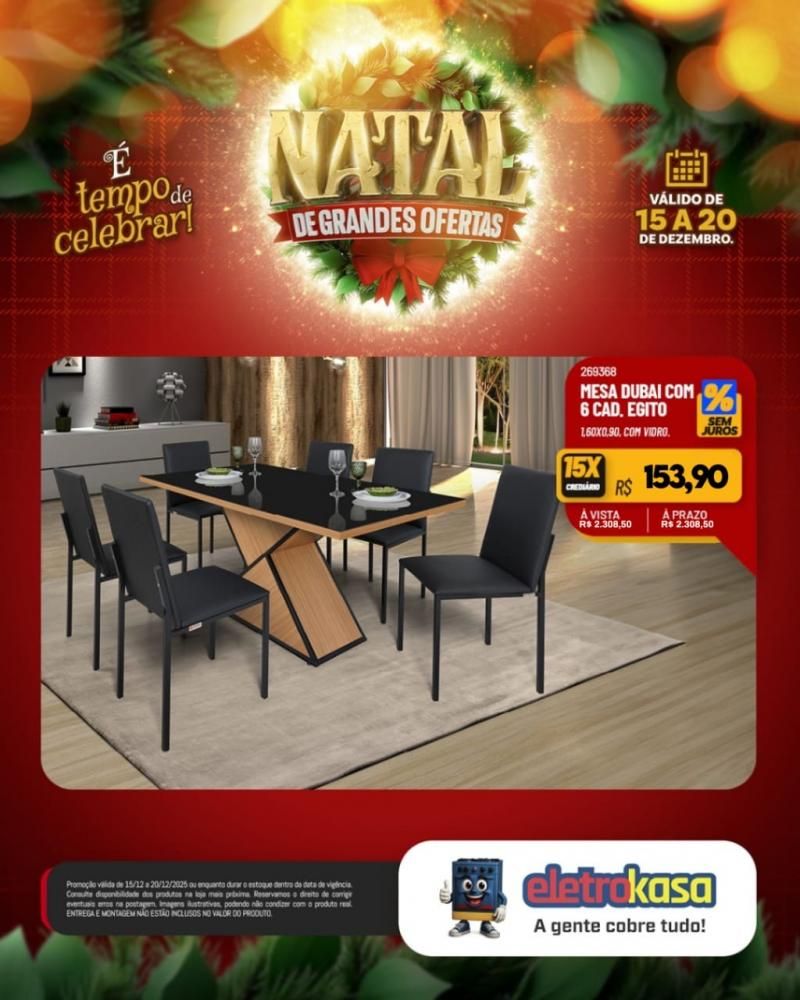Aproveite as ofertas de Natal para mobiliar ou renovar sua casa com as lojas eletroKasa, em Rolim de Moura Aproveite as ofertas de Natal para mobiliar ou renovar sua casa com as lojas eletroKasa, em Rolim de Moura