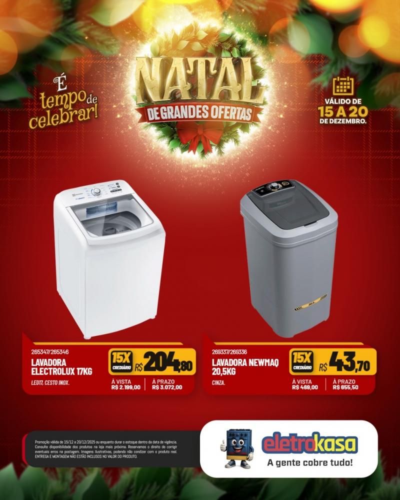 Aproveite as ofertas de Natal para mobiliar ou renovar sua casa com as lojas eletroKasa, em Rolim de Moura Aproveite as ofertas de Natal para mobiliar ou renovar sua casa com as lojas eletroKasa, em Rolim de Moura