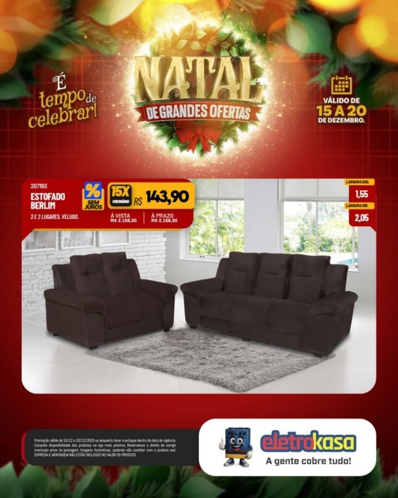 Aproveite as ofertas de Natal para mobiliar ou renovar sua casa com as lojas eletroKasa, em Rolim de Moura Aproveite as ofertas de Natal para mobiliar ou renovar sua casa com as lojas eletroKasa, em Rolim de Moura