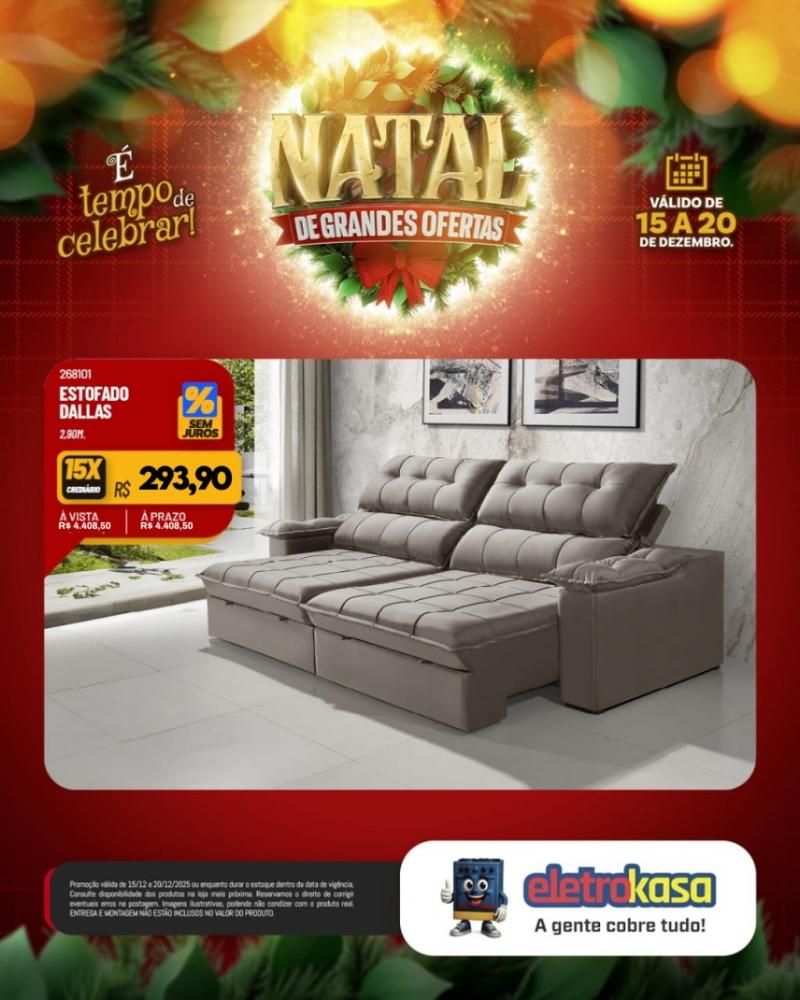 Aproveite as ofertas de Natal para mobiliar ou renovar sua casa com as lojas eletroKasa, em Rolim de Moura Aproveite as ofertas de Natal para mobiliar ou renovar sua casa com as lojas eletroKasa, em Rolim de Moura