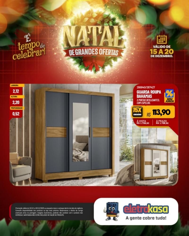 Aproveite as ofertas de Natal para mobiliar ou renovar sua casa com as lojas eletroKasa, em Rolim de Moura Aproveite as ofertas de Natal para mobiliar ou renovar sua casa com as lojas eletroKasa, em Rolim de Moura