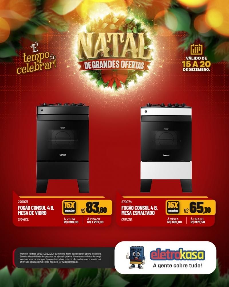 Aproveite as ofertas de Natal para mobiliar ou renovar sua casa com as lojas eletroKasa, em Rolim de Moura Aproveite as ofertas de Natal para mobiliar ou renovar sua casa com as lojas eletroKasa, em Rolim de Moura