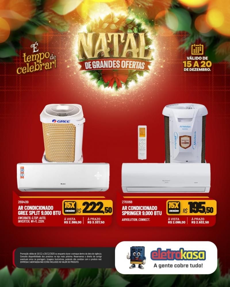 Aproveite as ofertas de Natal para mobiliar ou renovar sua casa com as lojas eletroKasa, em Rolim de Moura Aproveite as ofertas de Natal para mobiliar ou renovar sua casa com as lojas eletroKasa, em Rolim de Moura