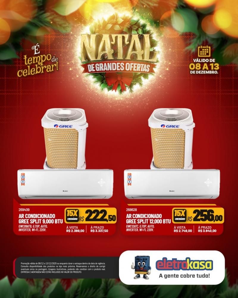 Natal com grandes ofertas nas lojas eletroKasa, em Rolim de Moura Natal com grandes ofertas nas lojas eletroKasa, em Rolim de Moura